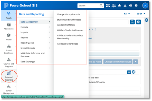 PowerSchool Enhanced User Interface – Primavera